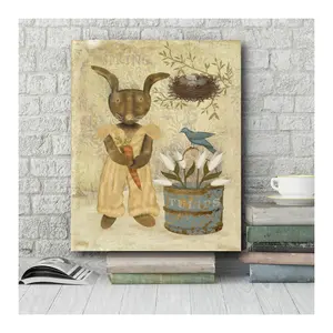 Courtside Market Spring Bunny 20x24 Canvas WallArt