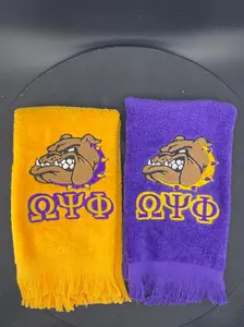 Omega Psi Phi Bulldawg Stroll Towel – Custom Embroidered Cotton