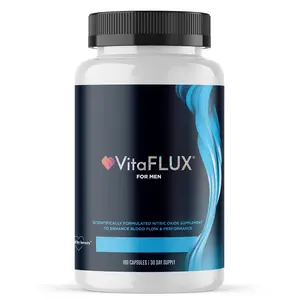 Nitric Oxide Supplement for MEN - VitaFLUX-Support Healthy Blood Pressure & Blood Circulation-Muscle Recovery, Fitness, Nitric Oxide Booster