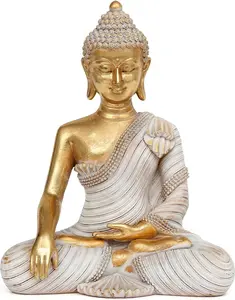 Buddha Statue 10.2'' - Large Indoor Buddha for  Decor, Zen, Living Room & Meditation