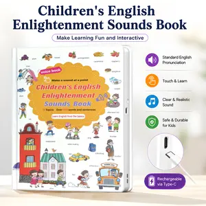 Toddler 1-6 Year Old | My First English Sound Toy – 470+ Words, 21 Themes, Fun Word Game & Bilingual Toys, Juguete Educativo for Educational Language, School Education & Perfect Educational Gift Animal Airplane