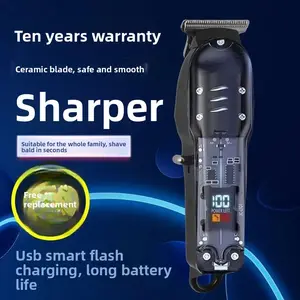 Hair clipper, electric trimmer, hair shaving machine, home-use hair clipper, professional salon-grade, rechargeable, cordless