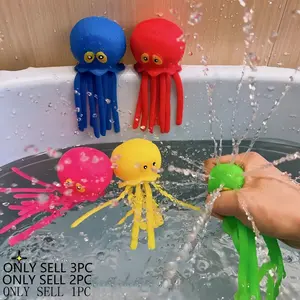 1pc/2pc/3pc Swimming Pool Toy Octopus Water Ball, Rubber Bath Toy Play, Sensory Stress Relief, Ideal for Kids, Perfect Christmas Gift Filler