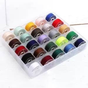 36Colors Sewing Bobbins Thread with Bobbin Box, SizeA Class15 PrewoundBobbin Thread for Sewing Machine,PolyesterThread Compatible with Singer/Brother/Janome/Embroidery Machine
