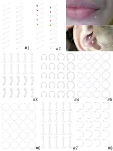 Cute Clear Bioflex Spiral Nose Ring, Flexible Durable Material, Perfect for Daily Wear & Sensitive Skin, Multiple Sizes Available