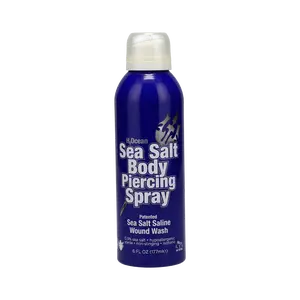 H2Ocean Sea Salt Body Piercing Spray 6oz - Alcohol-Free, Daily Cleansing Moisturizer for New Piercings