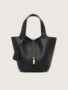 Luxury Large-Capacity Bucket Bag! New Handheld Vegetable Basket Tote Stylish Tote Bag Elegant Bag