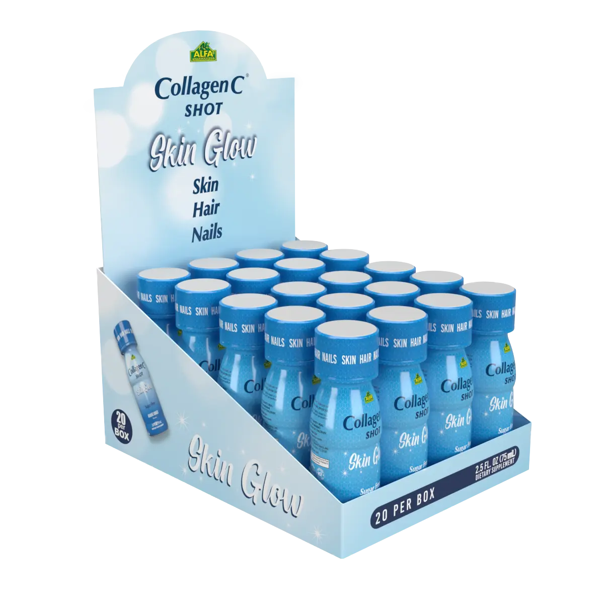 CollagenC - Skin Glow Collagen Shot - 20 Pack Supplement Healthcare