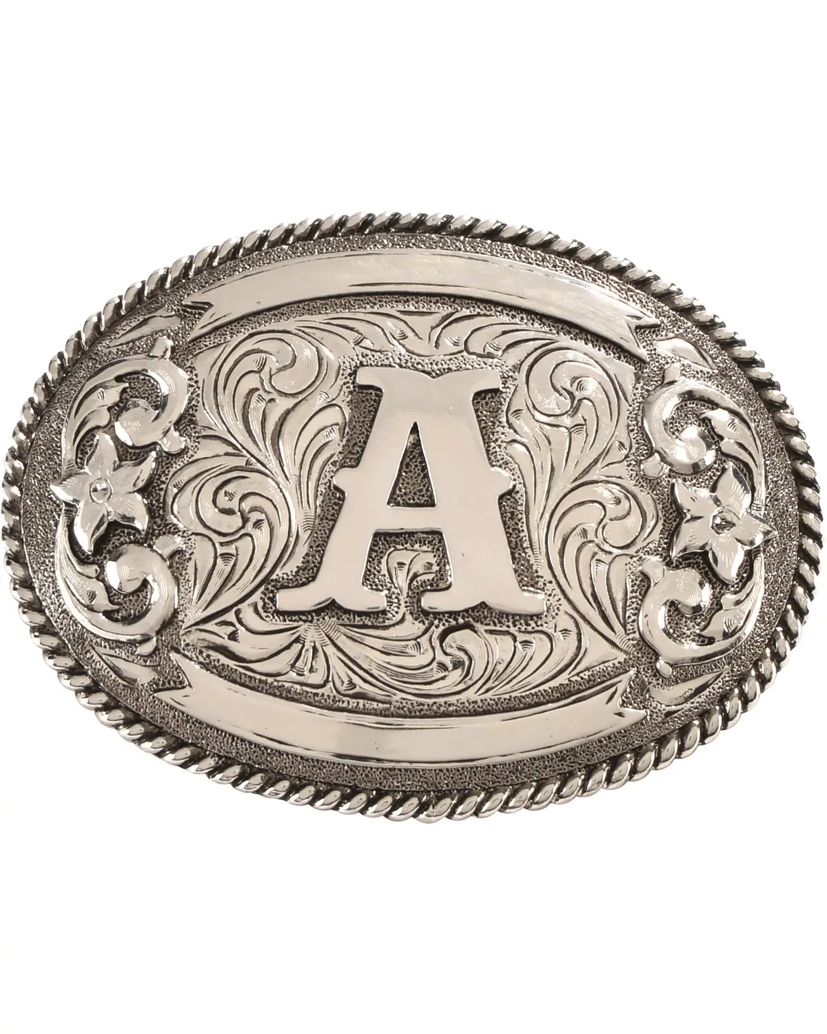 Cody James Unisex Oval Letter A Initial Belt Buckle - 721-A