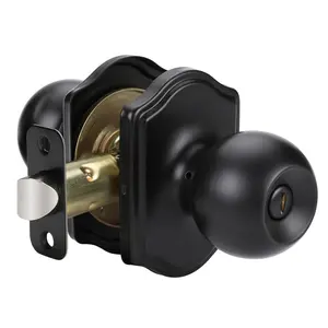 goldenwarm Matte Black Door Knobs Interior, Black Interior Door Knobs, Indoor Privacy Door Knobs for Bedroom & Bathroom(1 Pack)