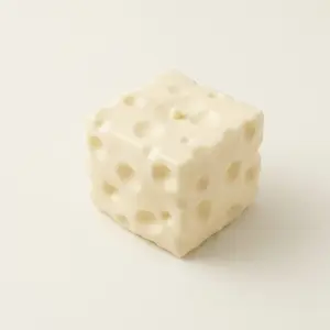 Viral Jumbo Cheese Stress Cube Squishy Stress Relief Fidget Toy Giant Realistic Stress Ball, Vaseline Filling and Flour filling, Fluffy and Moldable, Slow rising Slow rebound, Gift for party and holidays, goodie bag stuffers.