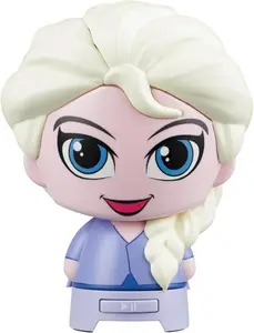 eKids Disney Frozen Bluetooth Speaker with Rechargeable Battery, Elsa Wireless Speaker for Kids