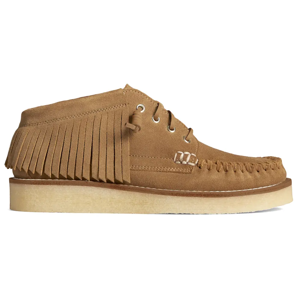 Sperry Womens Rebecca Minkoff X Fringe Chukka Casual Boots Ankle - Brown
