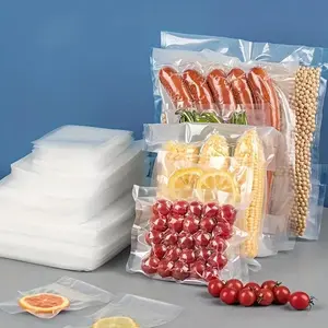 100pcs/lot Mesh Vacuum Bags for Food Preservation - Vacuum Sealer Storage Bags for Deli Meat, Steak, and More - Sous Vide Bags for Kitchen Accessories