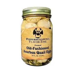 Pepper Belly Pete's Old-Fashioned Bourbon Quail Eggs