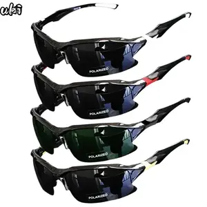 UKI Unisex Polarized Sports Sunglasses 4-Pack, Plastic Framewith Polarised Lens, Windproof Outdoor Eyewear for Running,Fishing, Clear Vision & Glare Reduction for Driving