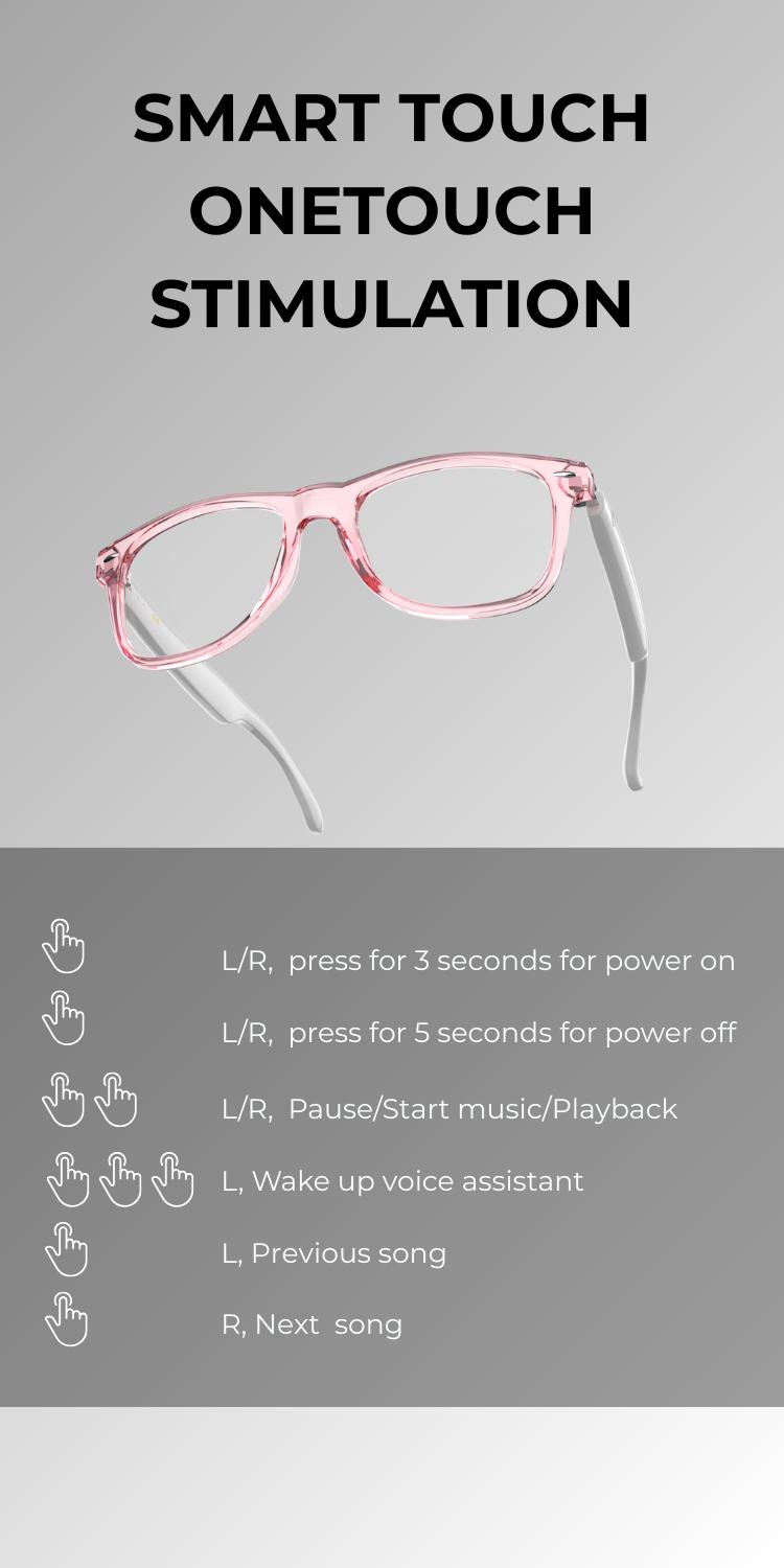 Bluetooth smart glasses Immersive HD Calls & Lossless Audio Experience | 50Hr Playtime & IPX4 Sweat/Water Resistance | Magnetic Charging & Smart Touch Control | Ultralight 30g Frame, Unisex Design for Gym, Office & Street Style