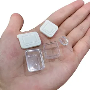 3-Piece Mini Storage Box Set, 2 Transparent Containers with Mini Spoons, Dollhouse Kitchen Accessories, Not Food Contact