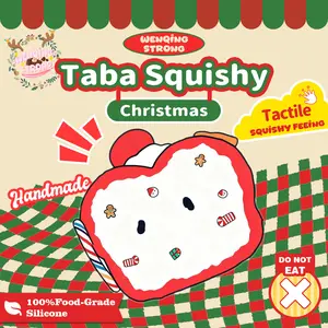 wenqingsquishy - Christmas Apples [Handmade TabaSquishy] [full silicone rebom squishy] [Fidget Toy] [Squishy Toy] [263g]