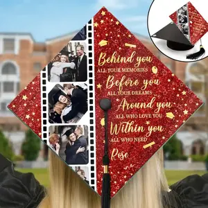 Personalized Graduation Cap Topper 2026, Custom Photo Grad Cap Decor, Senior Graduation Hat Topper, Class of 2026 Graduation Gift for Her Him