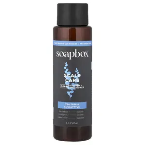 Soapbox Scalp Care, 2-In-1 Shampoo + Conditioner, Tea Tree & Eucalyptus, 16 fl oz (473 ml)