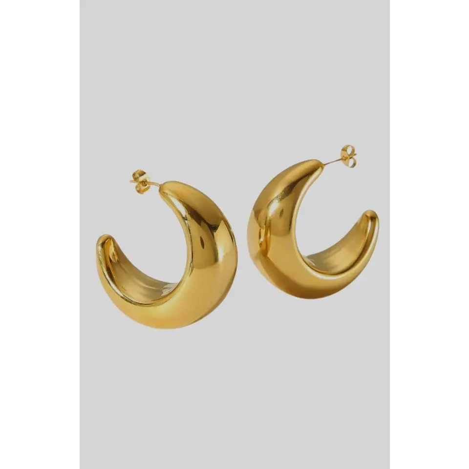 Emelia Chunky Hoop Drop Earrings