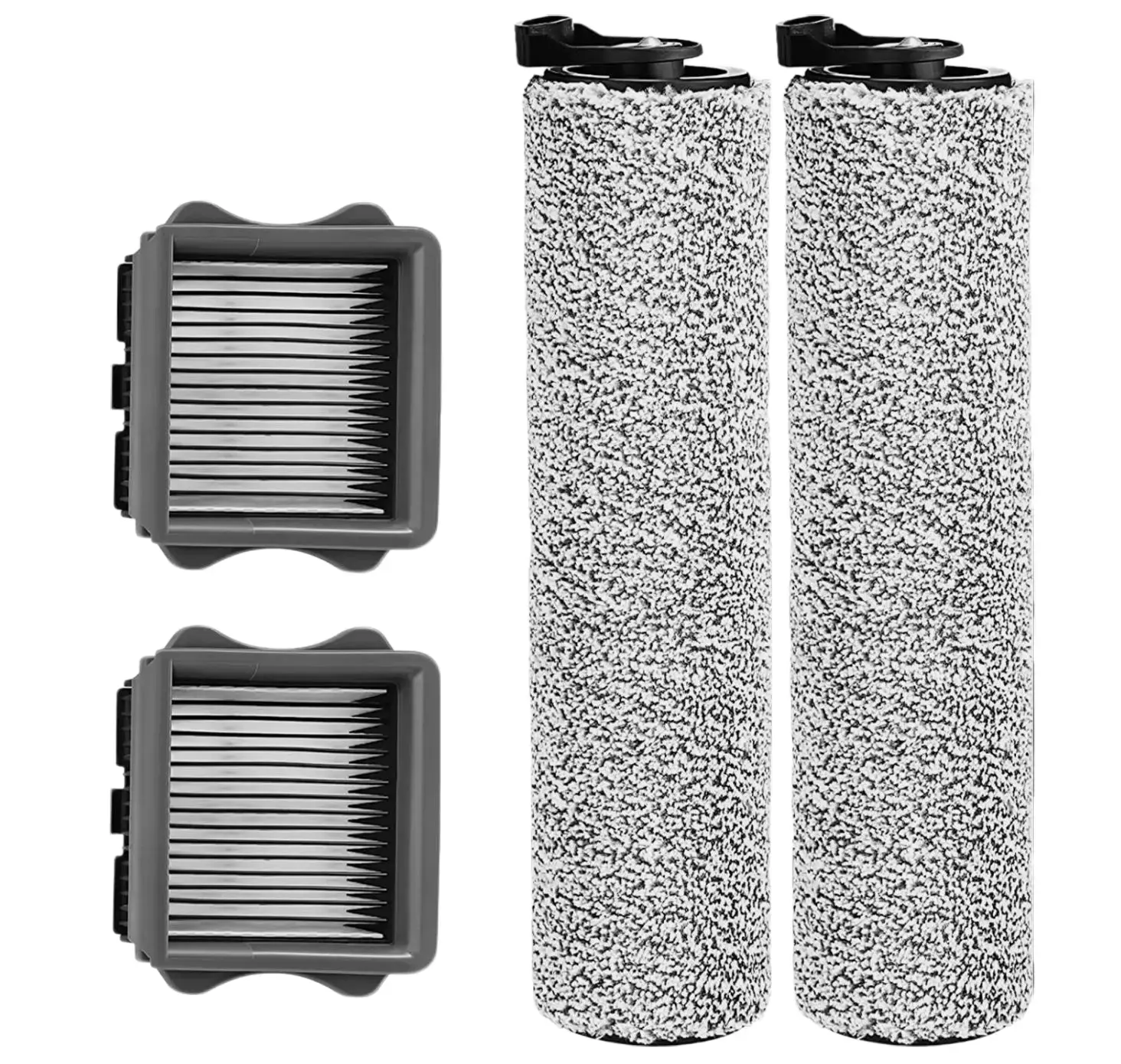 Tineco Replacement HEPA Filter & Brush Roller Kit for iFloor 3 & iFloor One S3 High-Efficiency Dual-Layer Filters Microfiber Rollers Washable Reusable
