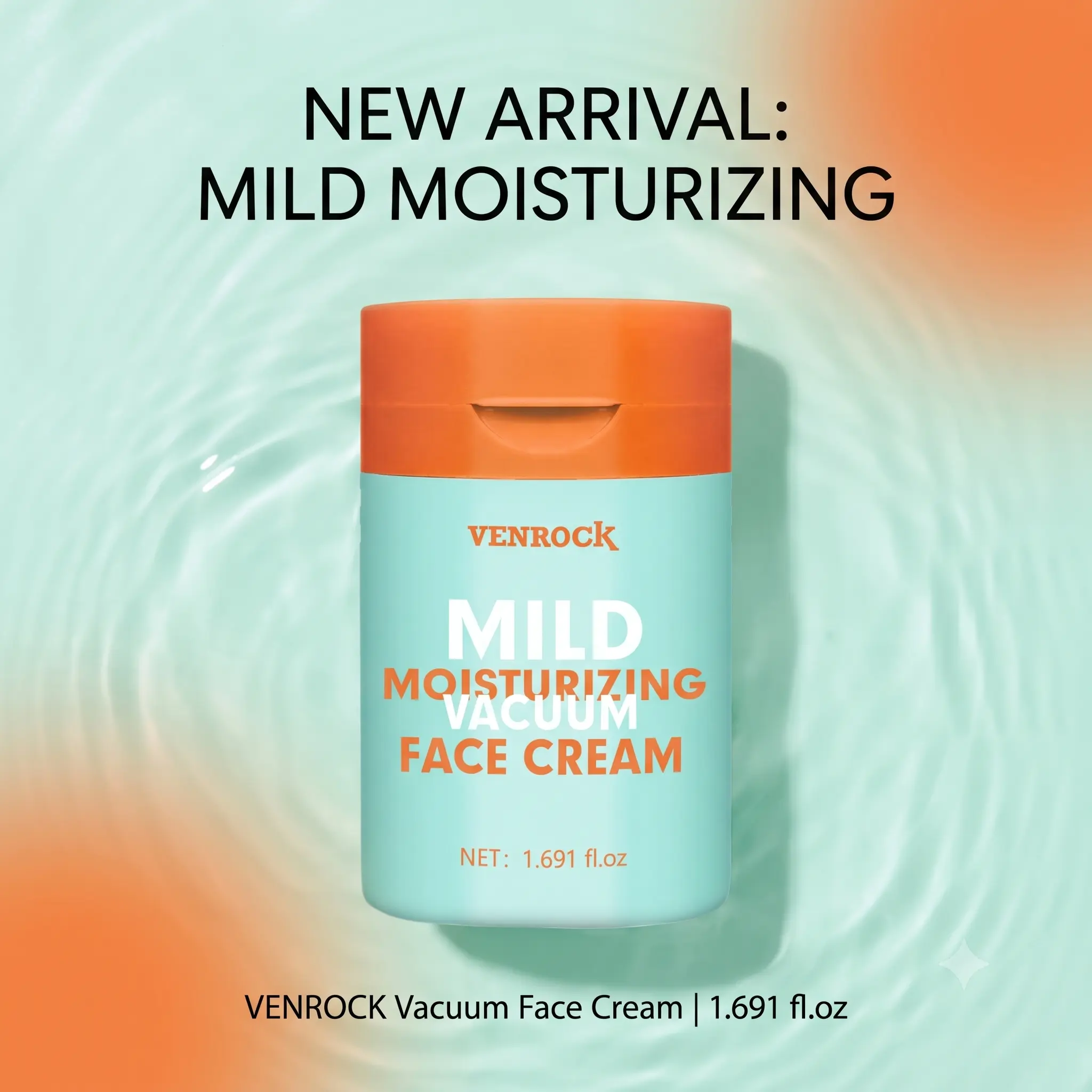 Mild Moisturizing Vacuum Face Cream for Sensitive Skin, Long-Lasting Hydration