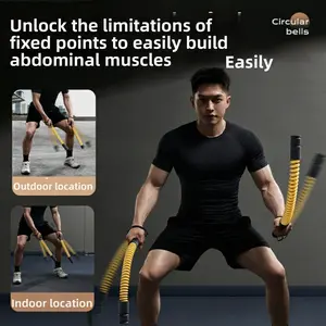 Cordless battle ropes: Quiet and won't disturb neighbors; highly effective home fitness equipment for fat burning, arm strength, and core shaping.