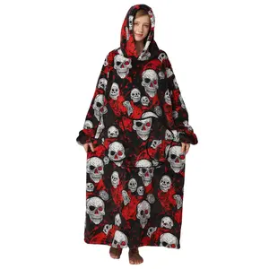 Oversized Blanket Hoodie, Fleece Cozy Blanket, Super Soft Warm Fleece Hoodie Blanket, Comfortable Hooded Blanket With Giant Front Pocket，One Size Fits All Women Men Christmas Gift  Valentine's Day gift