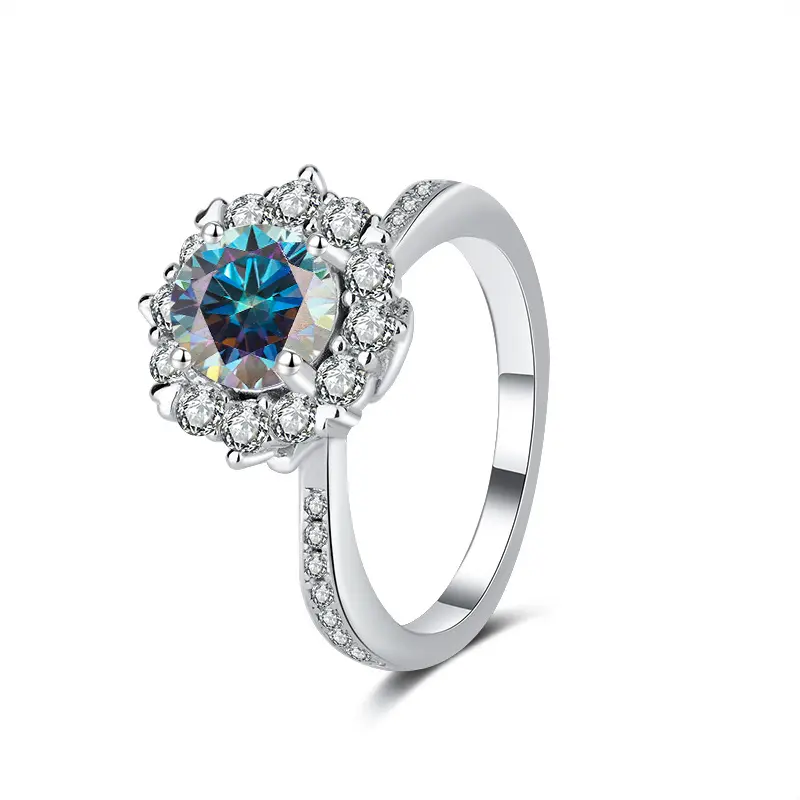 50 point Colorful Blue Mozambique Diamon