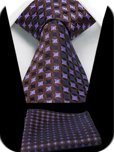 Men's Polka Dot Tie & Hankerchief Set, Wedding & Business Accessories, Classic Design Suitable for Groom & Daily Wear, Perfect Gift Idea