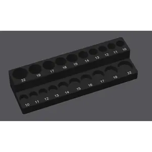 Harbor Freight Pittsburgh Pro 3/8&Quot; Metric Chrome Socket Set, 10-Piece Deep/Shallow Organizer