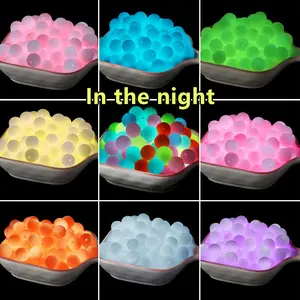 Luminous Beads, 50pcs/set 12/15mm Artificial Glow in The Dark Beads, DIY Jewelry Accessories for Necklace Bracelet Making, DIY Beading Accessories, DIY Mix Beads, Bead Assortment