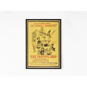 Grateful Dead 1973 Vintage Concert Poster - Retro Rock Band Music Art Memorabilia retro home decor