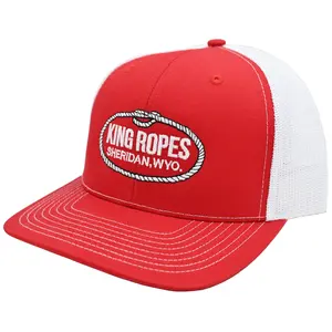 King Ropes Red Cap with White Mesh