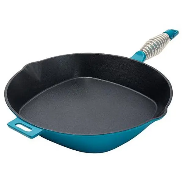 KitchenHQ Diamond-Infused Ceramic Nonstick Cast Iron Skillet