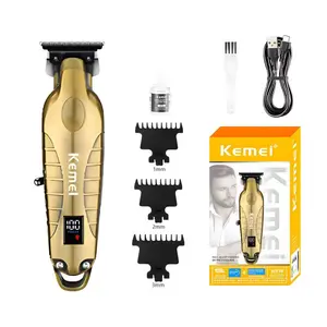 Kemei Km-2293 Electric Hair Clipper, Metal Body Digital Display, Lithium Ion Battery, Built-In, New, for Hair Cutting Tool, Rechargeable Hair Clipper