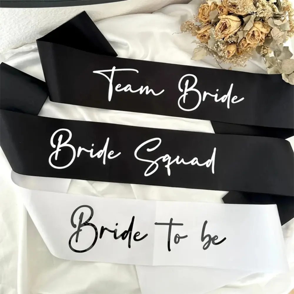 Bride to be Bride Squad Team Bride sash Bach Weekend Bachelorette hen Party bridal shower wedding decoration bridesmaid gift Party Event Props Party Decoration Supplies Party Favor Party Accessories