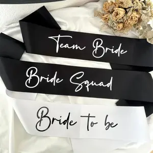 Bride to be Bride Squad Team Bride sash Bach Weekend Bachelorette hen Party bridal shower wedding decoration bridesmaid gift Party Event Props Party Decoration Supplies