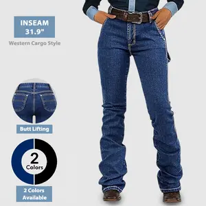 Flamingals Wash Mid Rise Bootcut Carpenter Jeans Womenswear Western Chic Flamingals Wash Mid Rise Bootcut Carpenter Jeans Womenswear Western Chic