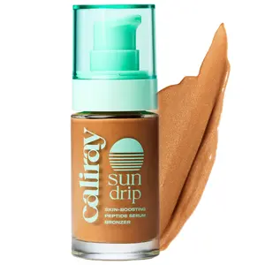 caliray sundrip skin boosting peptide serum bronzer