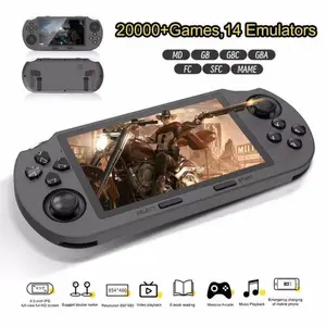 LASTEND SF3000 Retro Handheld Game Console, 4.5 Inch IPS Screen Games Machine, Wireless Mini Portable Game Player, Gaming & Consoles for Boy Gift Protection Digital Cyber multi-emulator support built-in memory