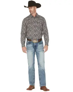 Ariat Men's M2 Stirling Light Wash Relaxed Fit Stretch Bootcut Denim Jeans - 10020942