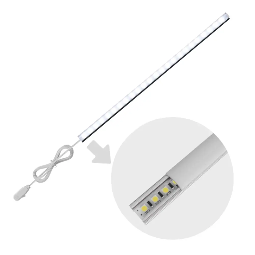TITATEC Single LED Light Bar for Gondola Shelving, 6000K Pure White, 36"/38"/45"