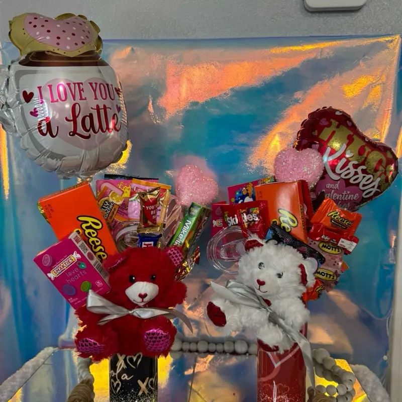 Tumbler Bouquets - Assorted Bottle and Drinkware with Decorative Elements for Gifting and Celebrating