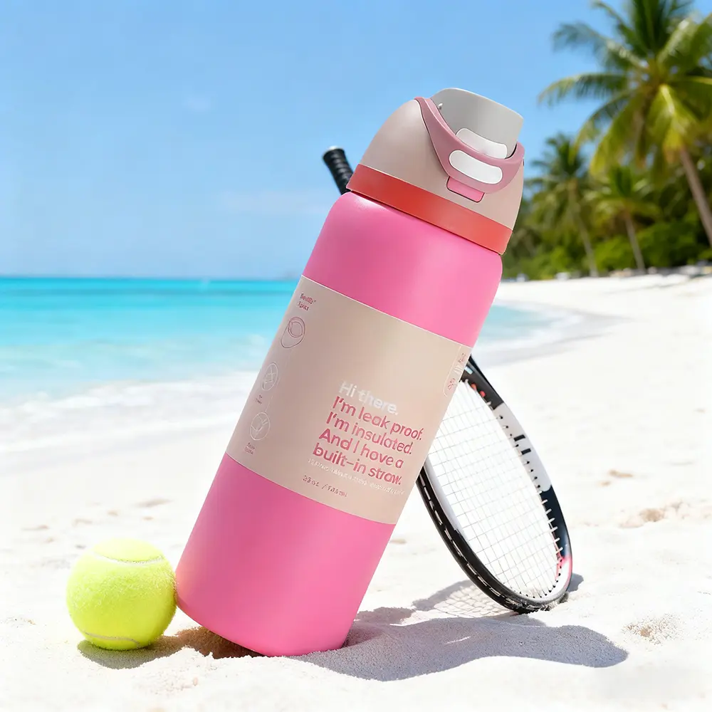0waaaPeach red  With A Capacity Of 32OZ/945Ml, Can Retain Heat For Up To 24H. It Can Keep Both Hot And Cold Beverages Warm, Suitable For Brewing Coffee. The Design Is Exquisite And It Is Suitable For Use In Various Occasions.