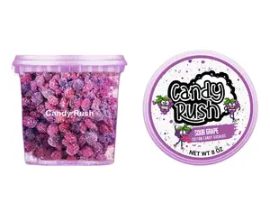 Candy Rush Sour Grape Cotton Candy Gushers Viral Sour Fruit Blast 5 oz to 33 oz US Made Chewy Candy Party Pack