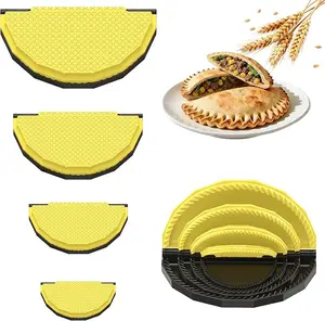 4pcs Tortilla Sealer Crimper Press with Food Tongs | Quesadilla Maker for 10"+8"+6" Flour Tortillas | Make Sealed Taco, Quesadilla, Empanada, Burrito, Dumpling, Sandwich