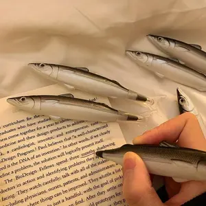 Playful Design Pen Set, 5/10pcs Pens, Ballpoint Pens, Fun Salted Fish Pattern, Ideal Gift for Kids & Adults, Stationery Essentials, Creative Writing Tools
